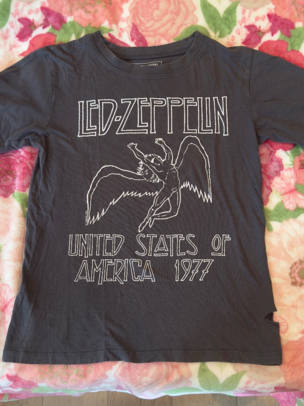 Led Zeppelin Band Tee | Charcoal Gray | XS